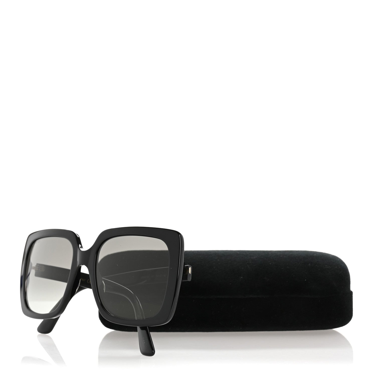 Gucci Crystal Square Frame GG Sunglasses GG0418S Black 8 of 8