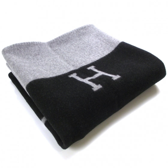 Hermes Wool Cashmere Signature Avalon Blanket 1 of 3