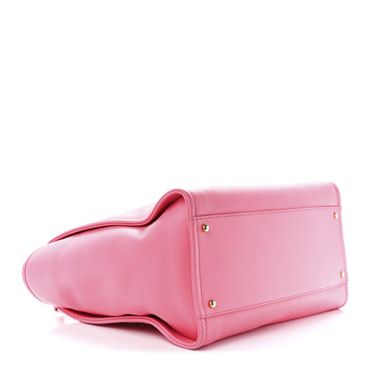 Chanel Calfskin Medium Deauville Tote Coral Pink 5 of 14
