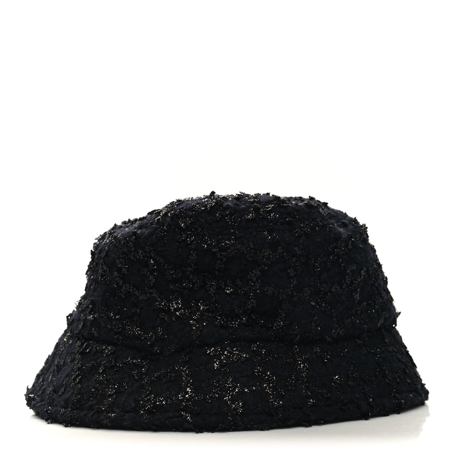 Chanel Tweed Bucket Hat L Black 5 of 8