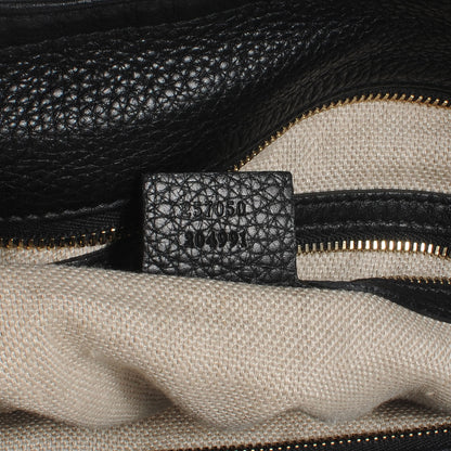 Gucci Leather Greenwich Medium Shoulder Bag Black 7 of 7
