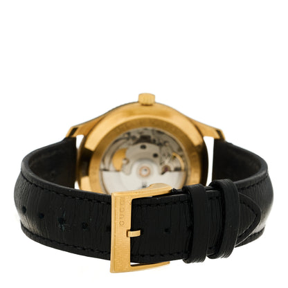 Gucci Stainless Steel Calfskin 40mm G-Timeless Eryx Automatic Watch Gold 3 of 5