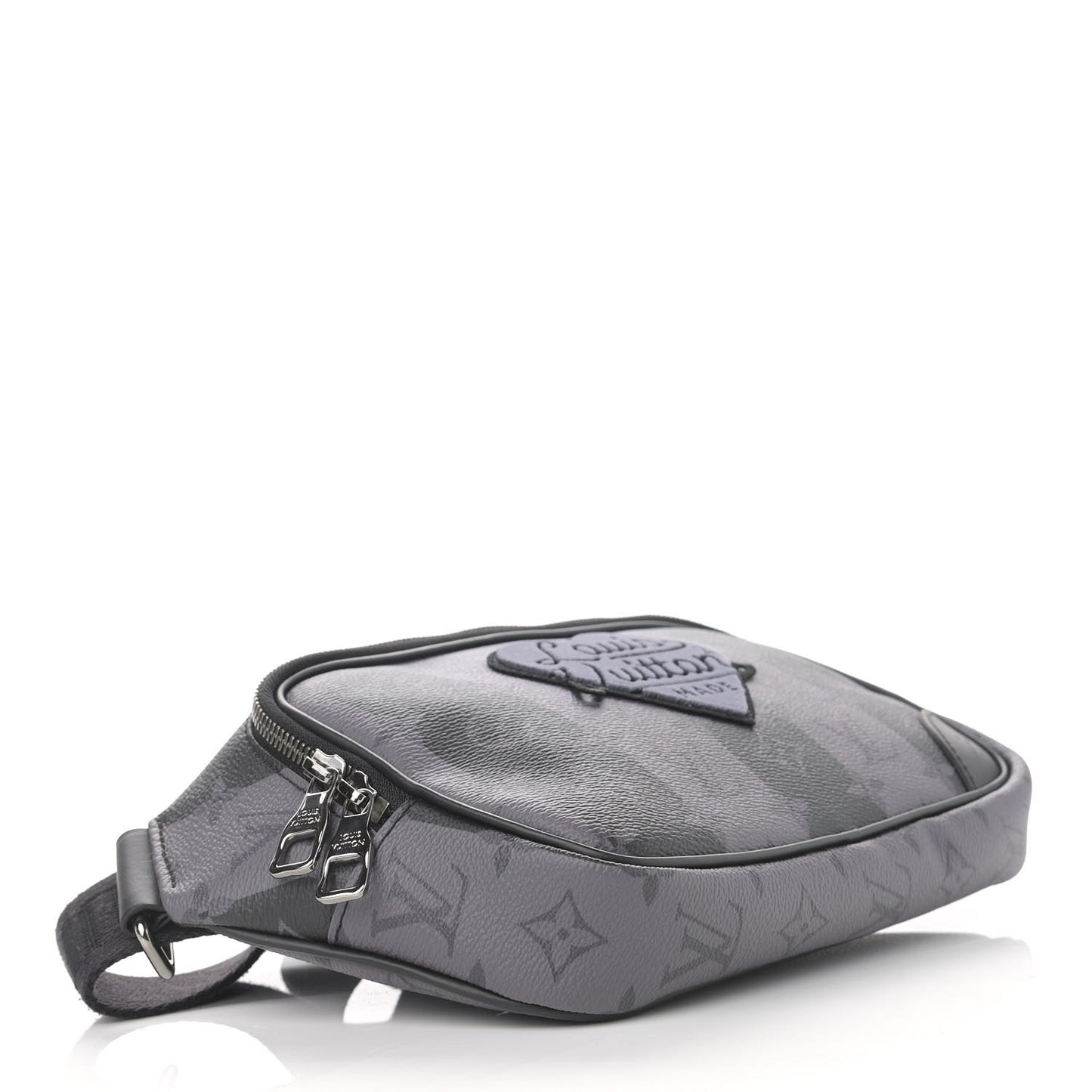 X NIGO Monogram Eclipse Stripes LV Heart Modular Sling Bag