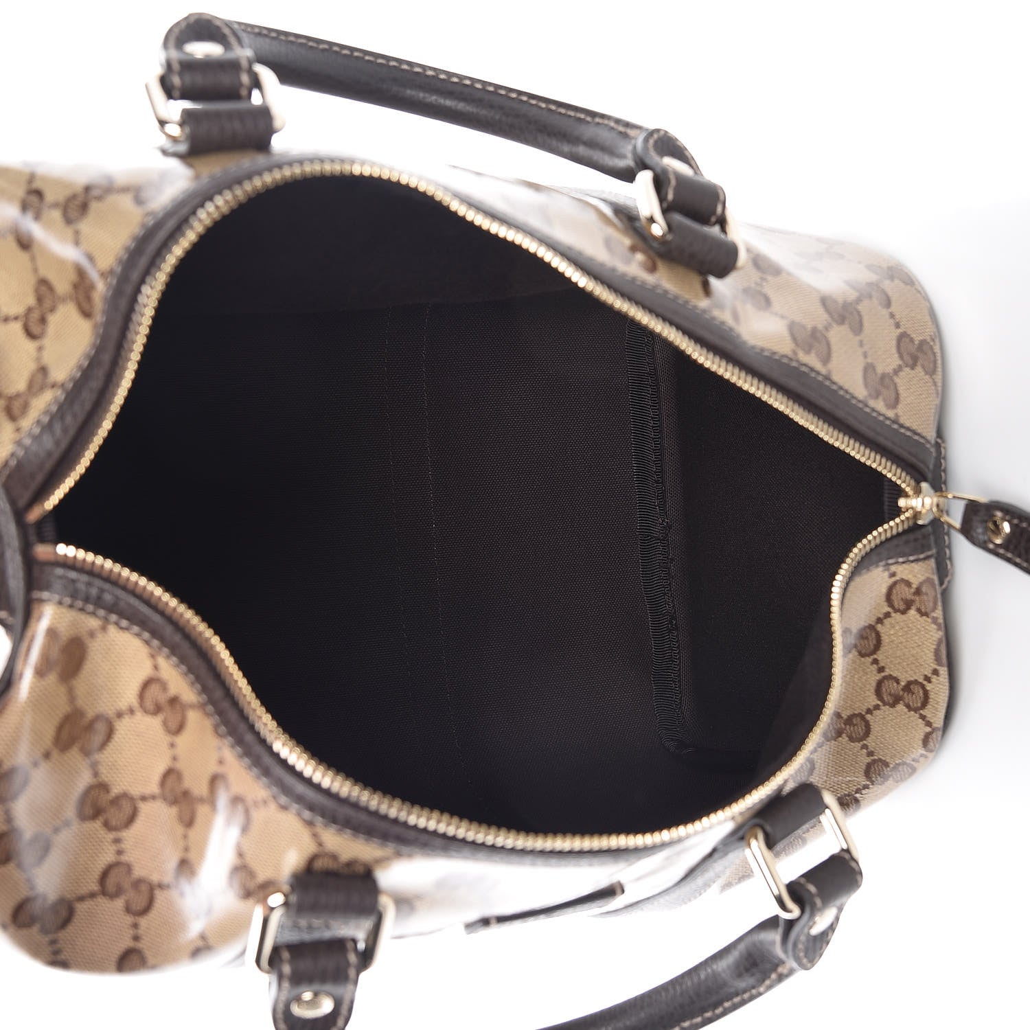 Gucci Crystal Monogram Medium Joy Boston Dark Brown 5 of 10