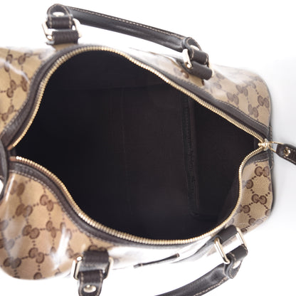Gucci Crystal Monogram Medium Joy Boston Dark Brown 5 of 10
