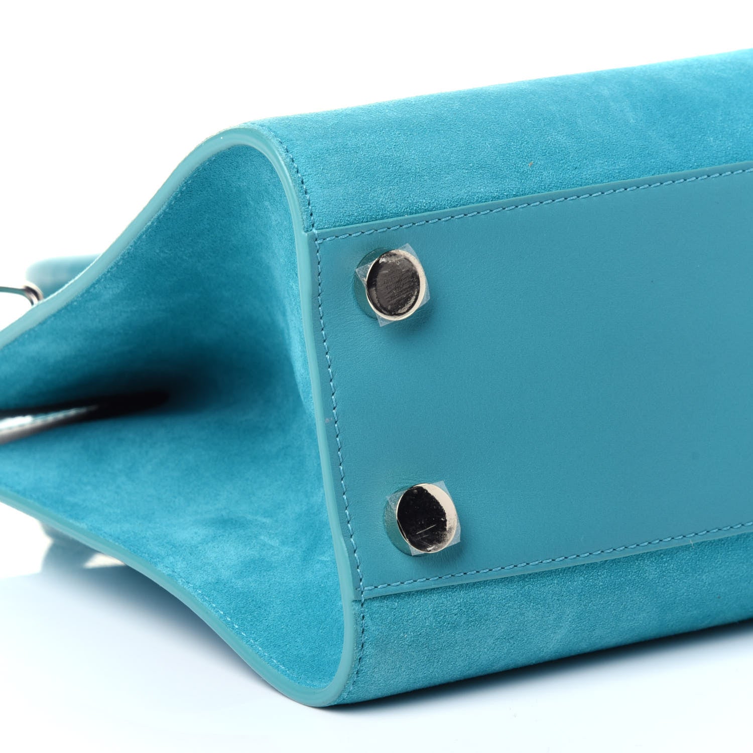Jimmy Choo Suede Riley Tote Turquoise 10 of 12