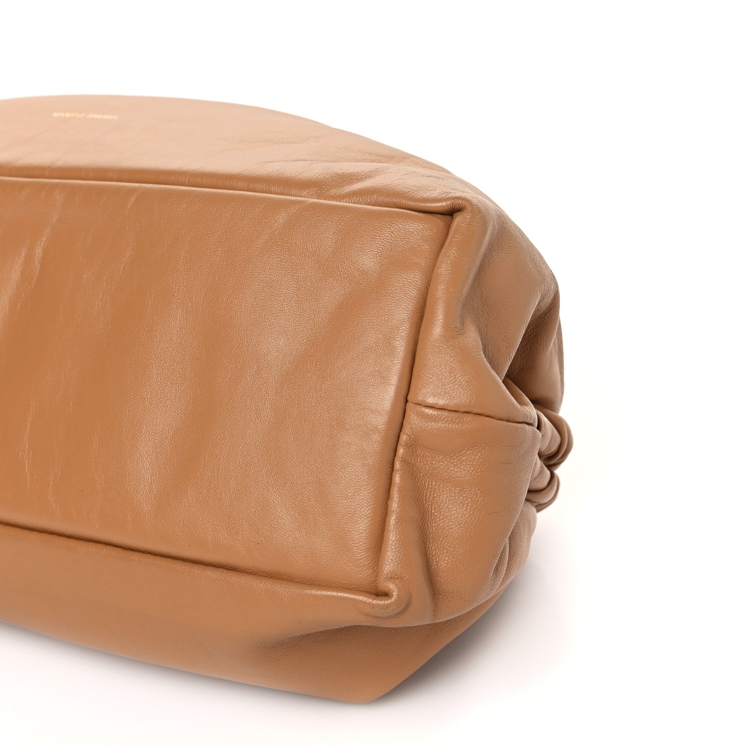 Mansur Gavriel Lambskin Cloud Clutch Caramel 8 of 8