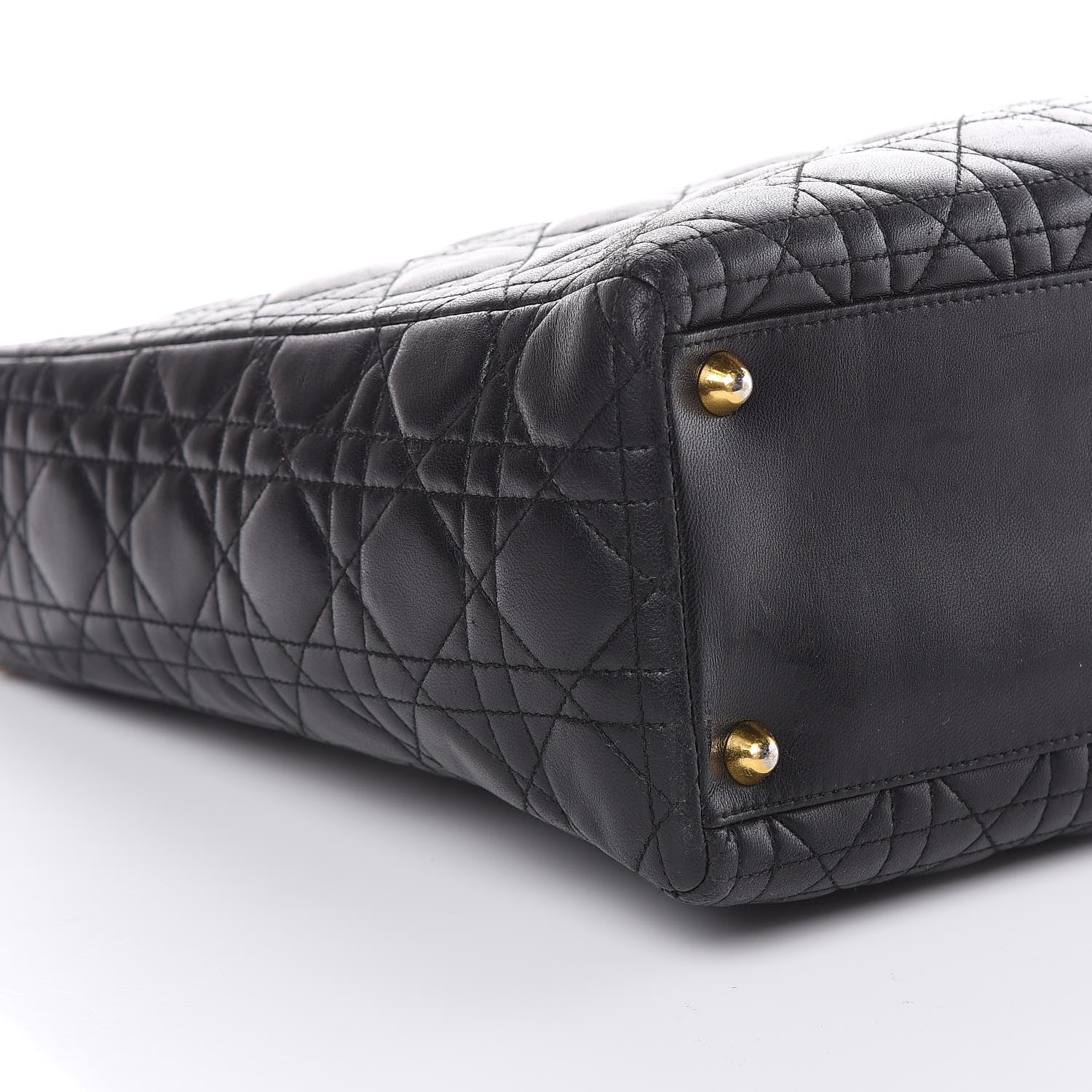 Christian Dior Lambskin Cannage Large Lady Dior Black 7 of 8