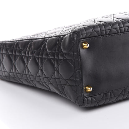 Christian Dior Lambskin Cannage Large Lady Dior Black 7 of 8
