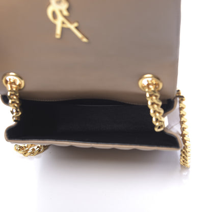 Saint Laurent Lambskin Matelasse Monogram Medium Vicky Chain Bag Brown 5 of 10