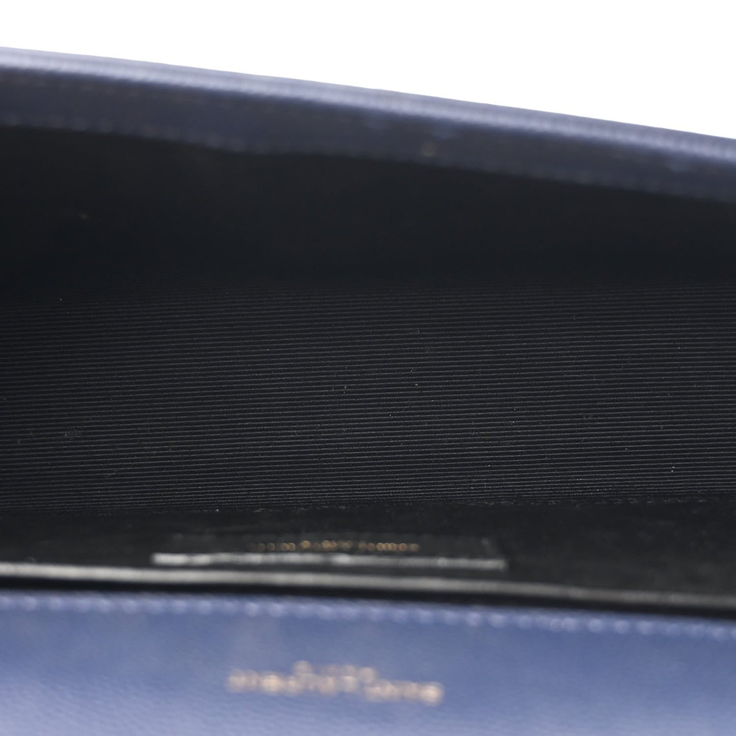 Grain De Poudre Small Classic Monogram Kate Tassel Satchel Blue Charron