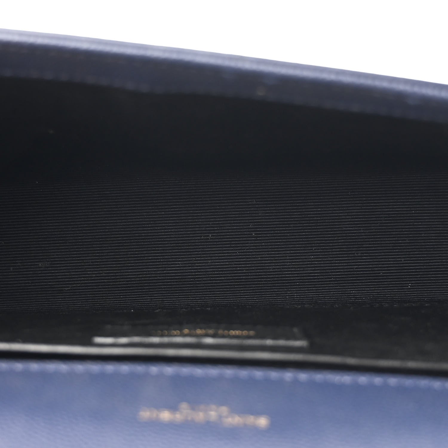 Saint Laurent Grain De Poudre Small Classic Monogram Kate Tassel Satchel Blue Charron 5 of 9