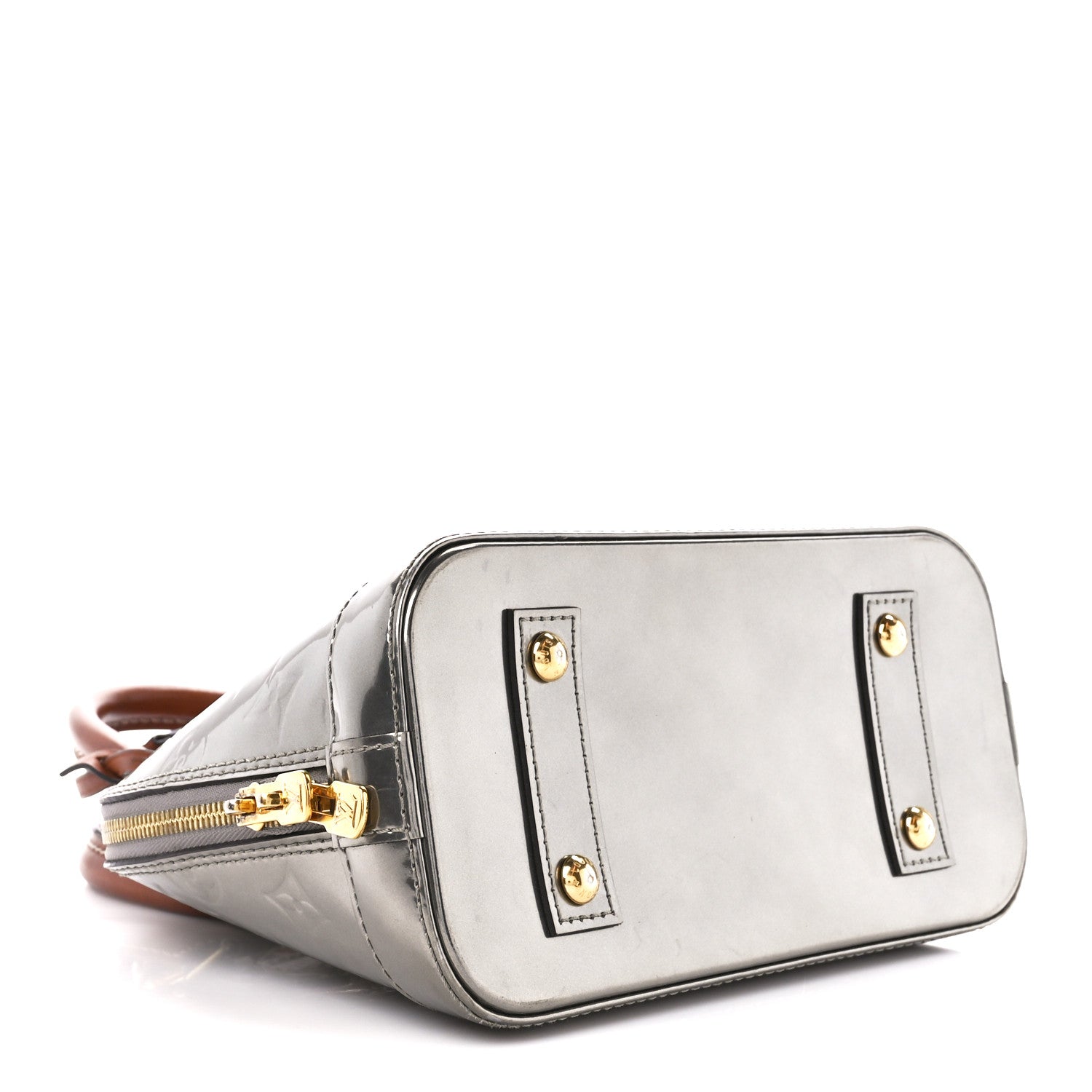 Louis Vuitton Vernis Alma BB Gris Metal 4 of 14