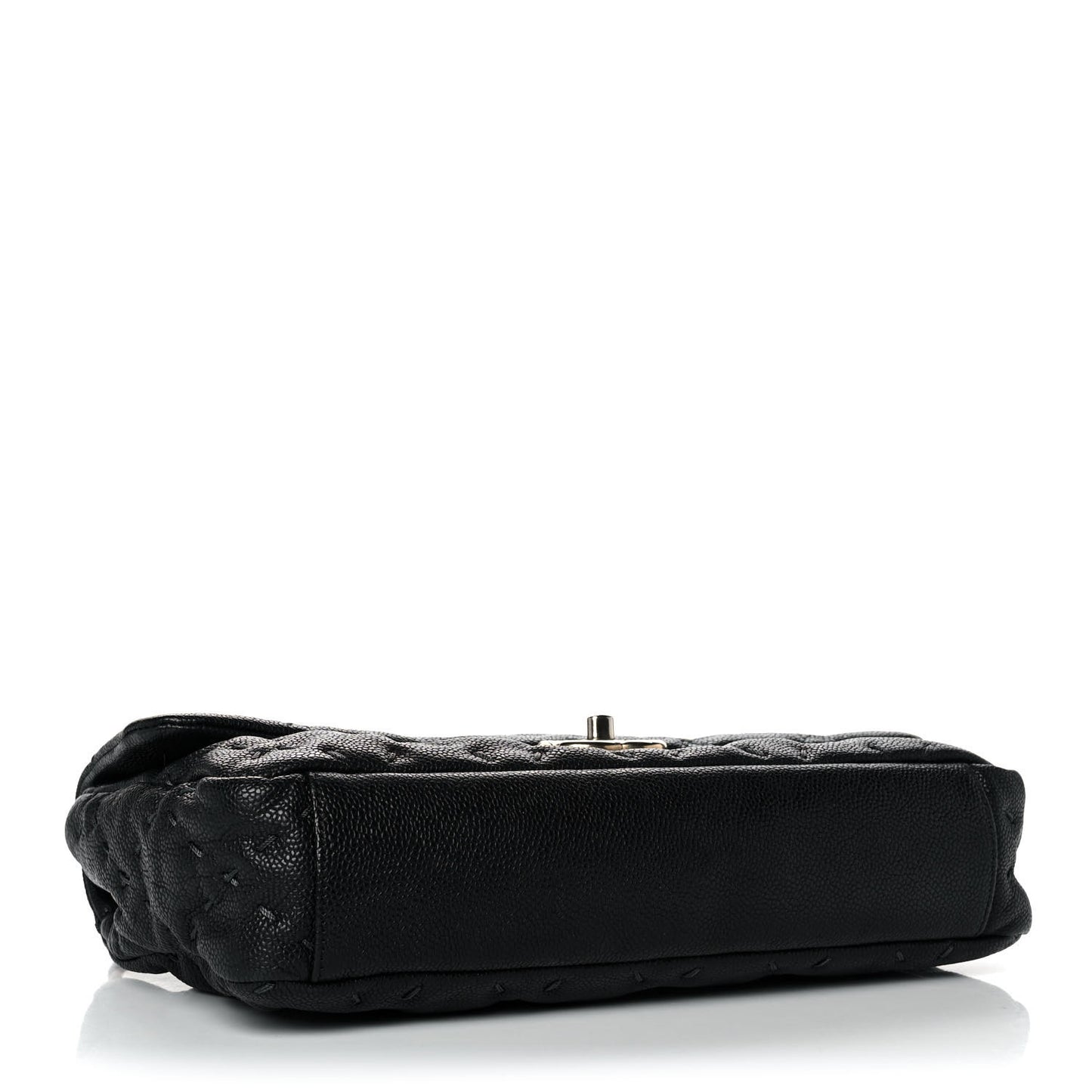 Caviar Stitched Flap Black