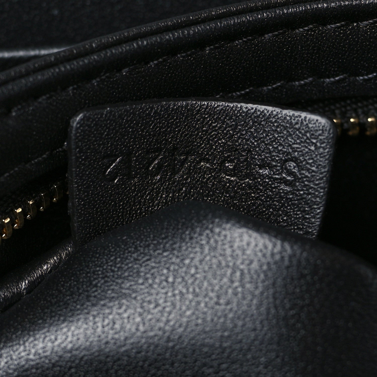 Celine Shiny Calfskin Medium Triomphe Black 7 of 10
