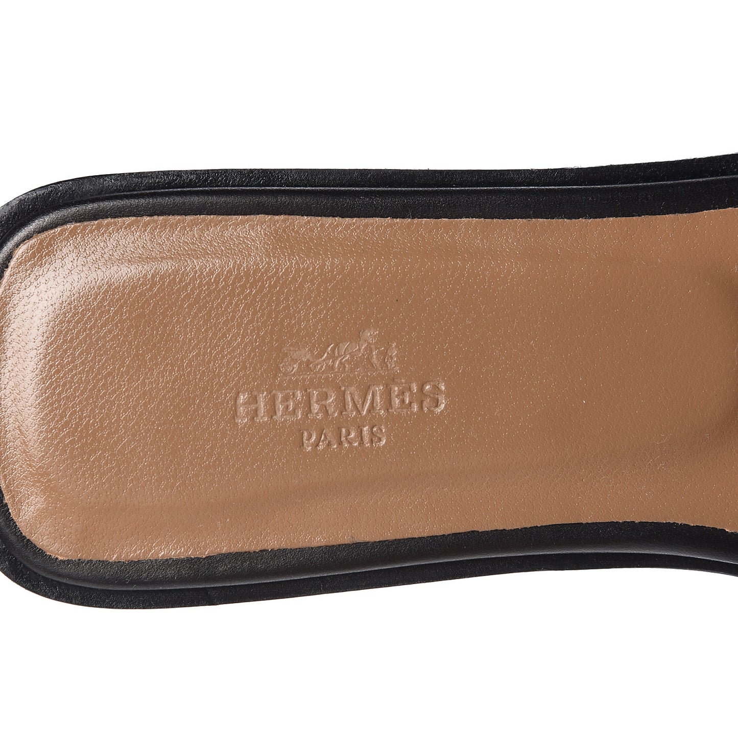 Box Calfskin Oran Sandals 39 Black