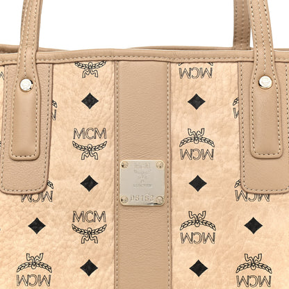 MCM Visetos Medium Liz Reversible Shopper Tote Beige 11 of 17