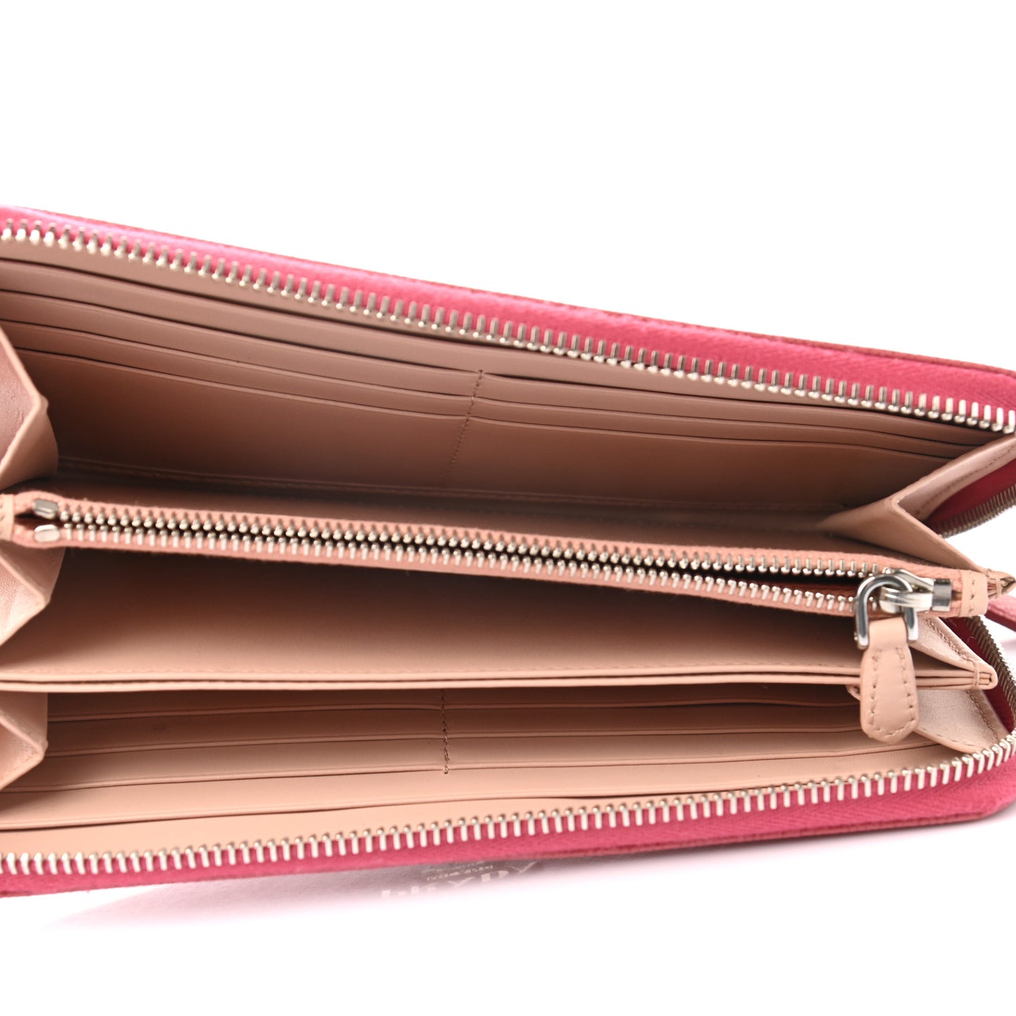 Saffiano Metal Zip Around Wallet Geranio
