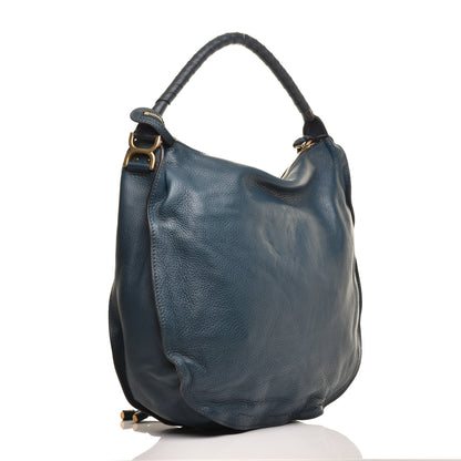 Chloe Calfskin Large Marcie Hobo Teal 3 of 9
