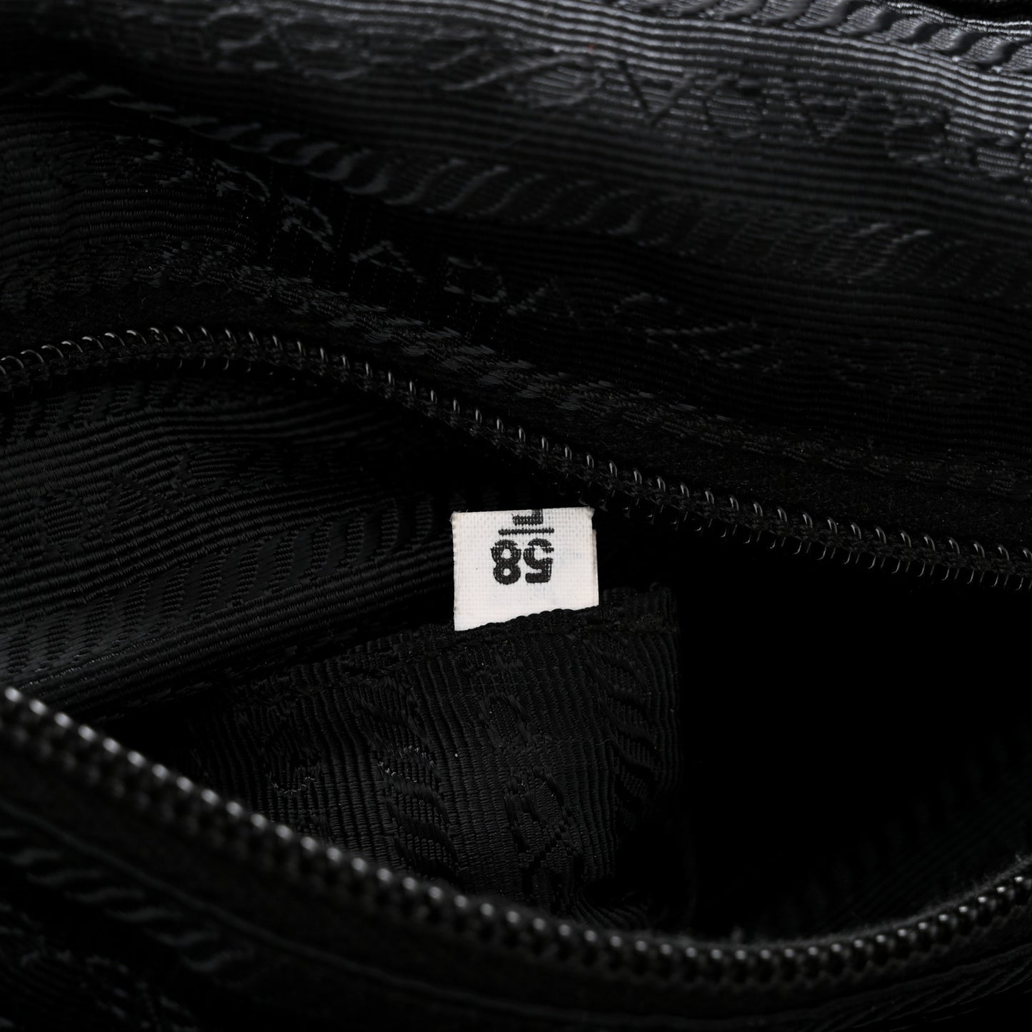 Nylon Vela Saffiano Medium Cinch Backpack Black