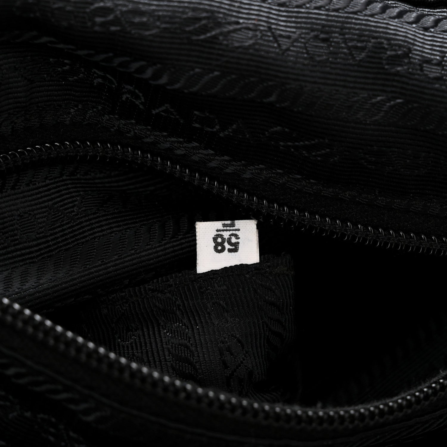 Prada Nylon Vela Saffiano Medium Cinch Backpack Black 7 of 10