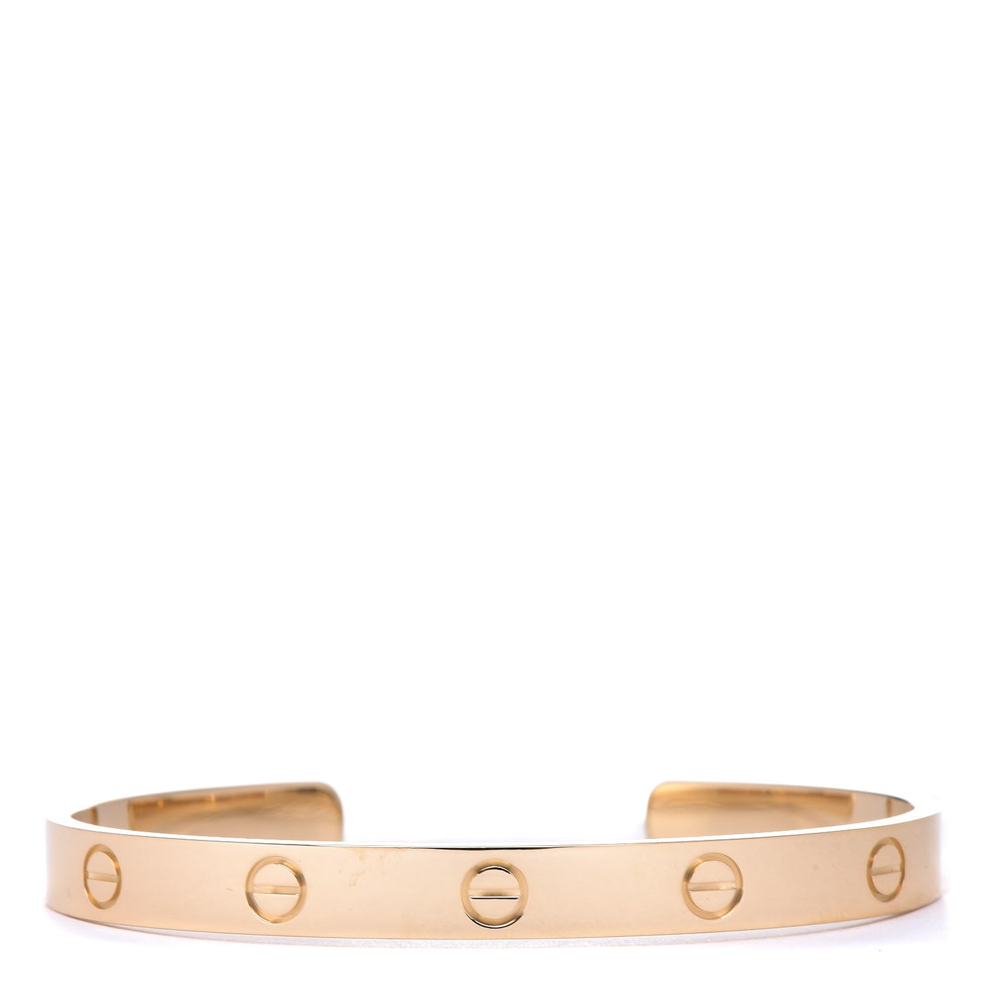 18K Yellow Gold LOVE Cuff Bracelet 18