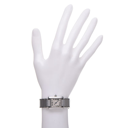 Cartier Stainless Steel 20mm Tank Francaise Quartz Watch 2 of 9