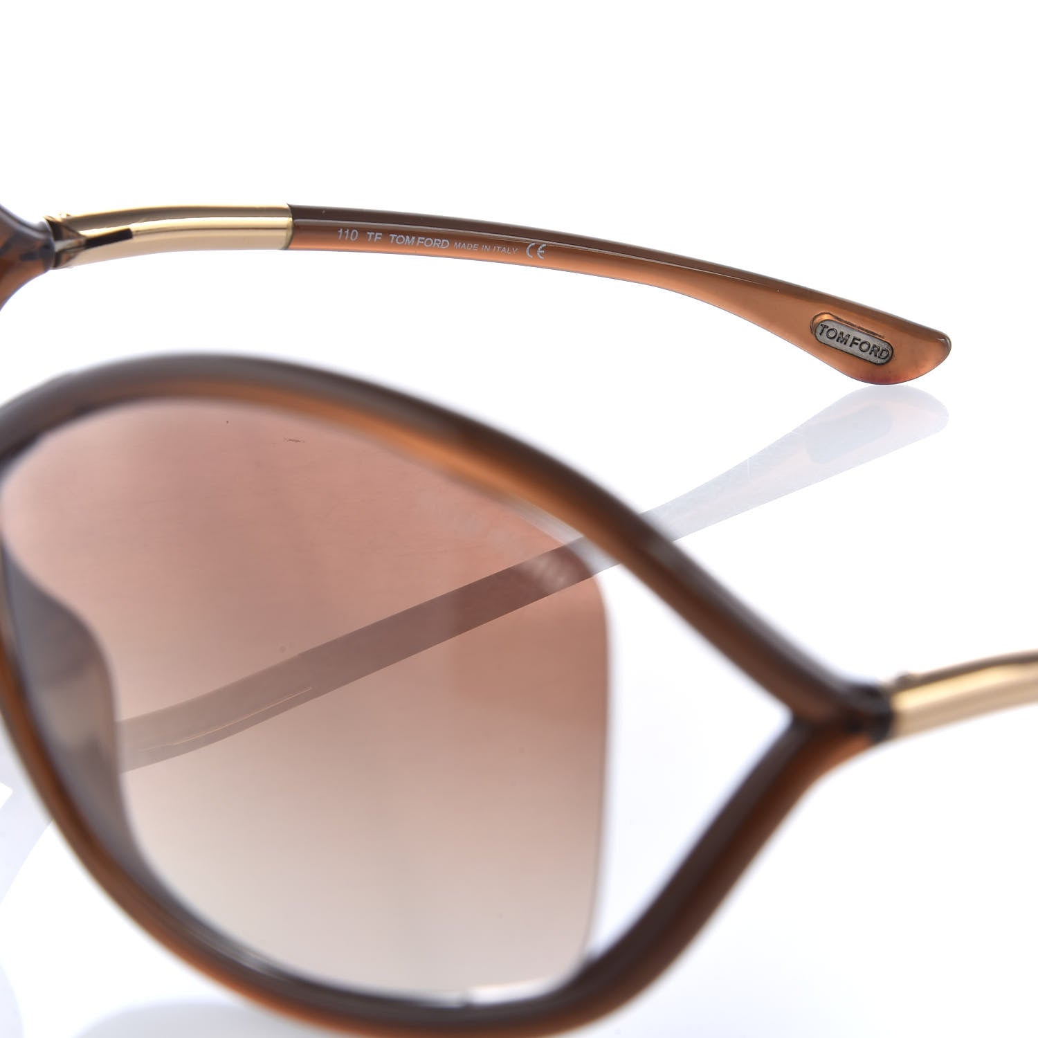 Tom Ford Acetate Whitney Crossover Sunglasses TF9 Brown 6 of 8