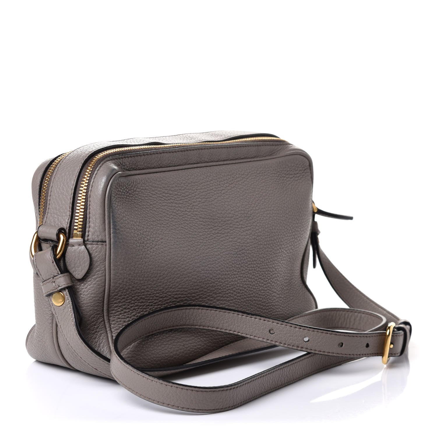 Prada Vitello Daino Medium Double Zip Shoulder Bag Argilla 3 of 10
