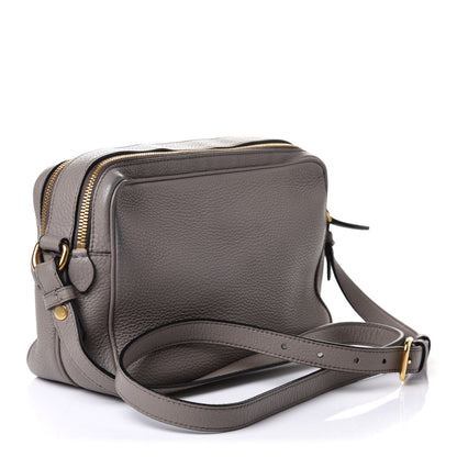 Prada Vitello Daino Medium Double Zip Shoulder Bag Argilla 3 of 10