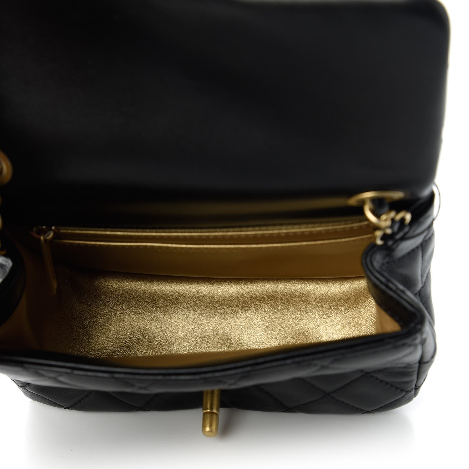 Chanel Lambskin Quilted Mini Pearl Crush Flap Black 5 of 10