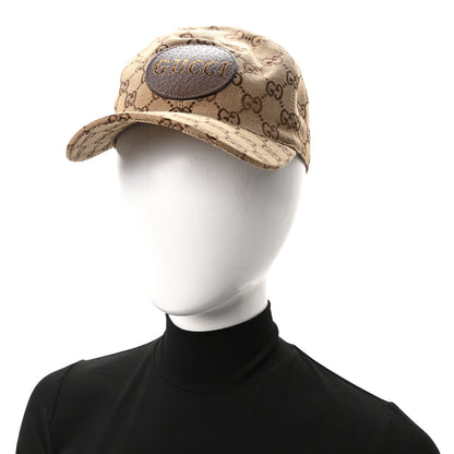 Gucci Monogram Textured Dollar Calfskin Zeno Baseball Hat L Beige 2 of 11