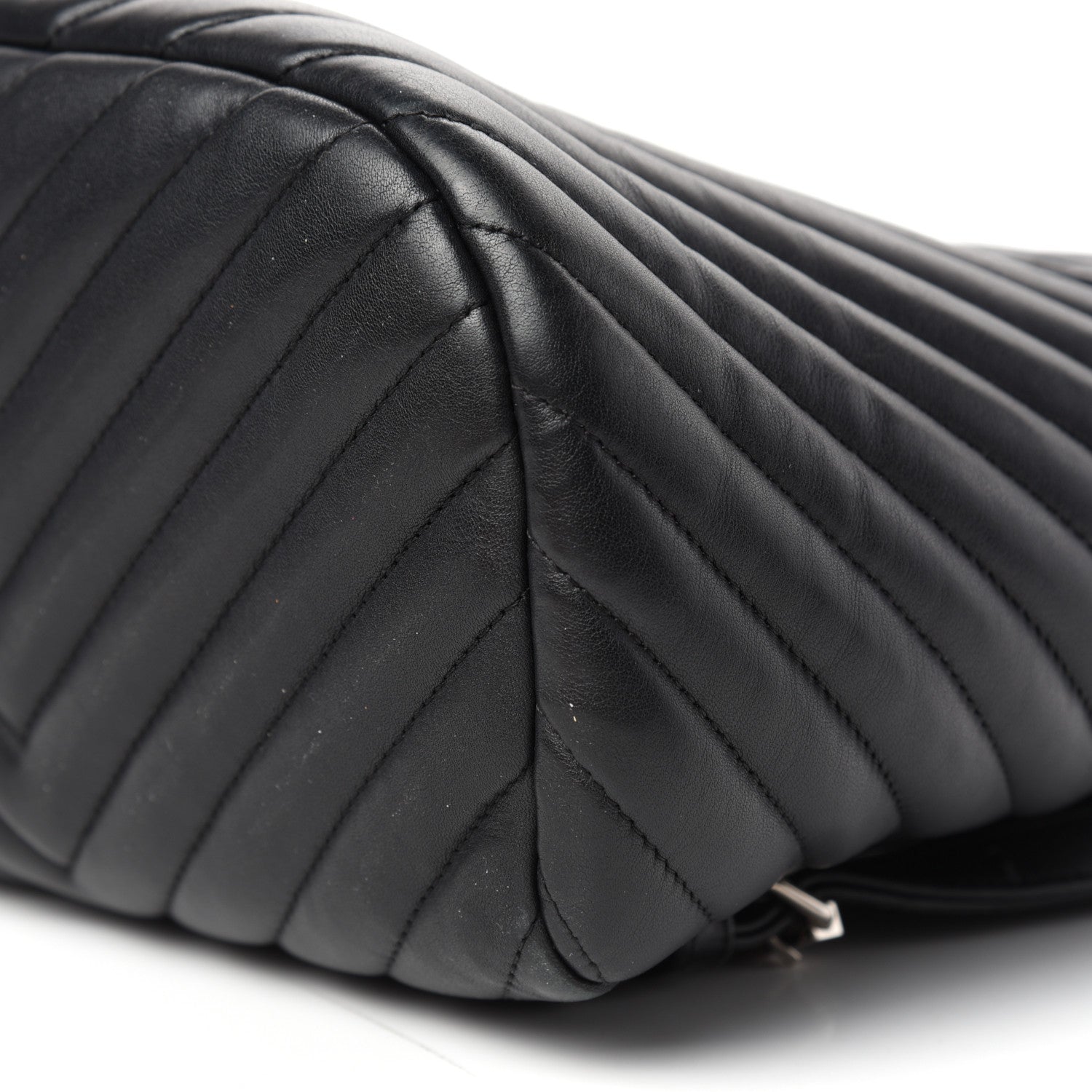 Chanel Calfskin Chevron Quilted Small Urban Spirit Backpack Black 9 of 10