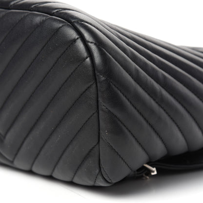 Chanel Calfskin Chevron Quilted Small Urban Spirit Backpack Black 9 of 10