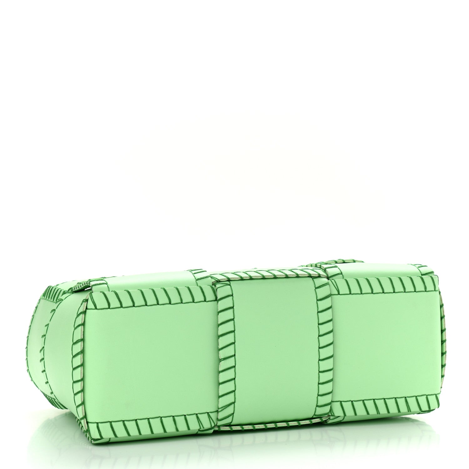 Bottega Veneta Nappa Maxi Intrecciato Overlock Stitched Small Arco Tote Wasabi Parakeet 5 of 11