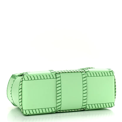Bottega Veneta Nappa Maxi Intrecciato Overlock Stitched Small Arco Tote Wasabi Parakeet 5 of 11