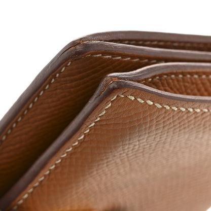Hermes Epsom Bearn Card Holder Wallet Gold 11 of 11