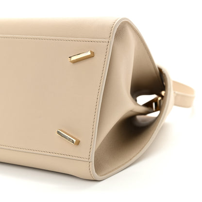 Salvatore Ferragamo Calfskin Medium Hug Bag Stone Burnt Orcher 9 of 10