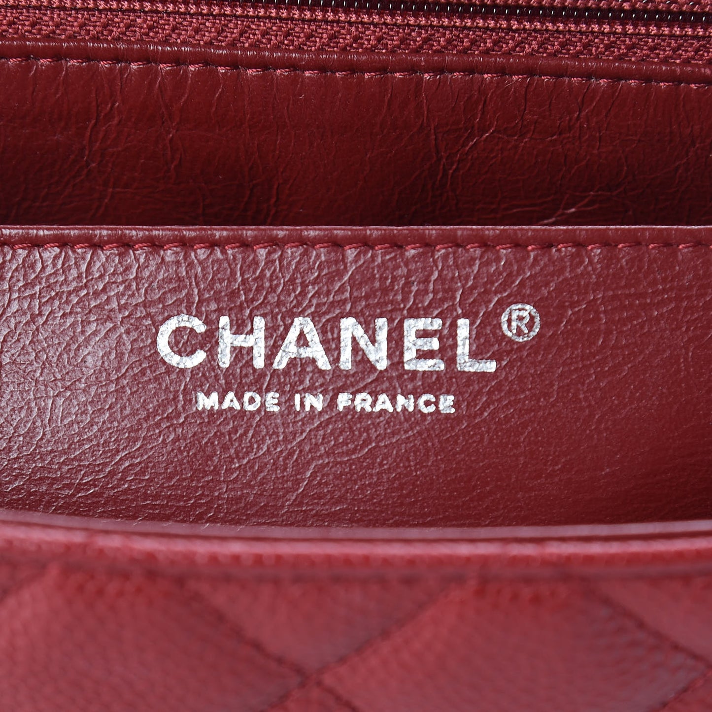 Caviar Quilted Jumbo Single Flap Red