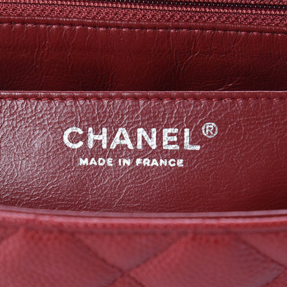 Chanel Caviar Quilted Jumbo Single Flap Red 8 of 12