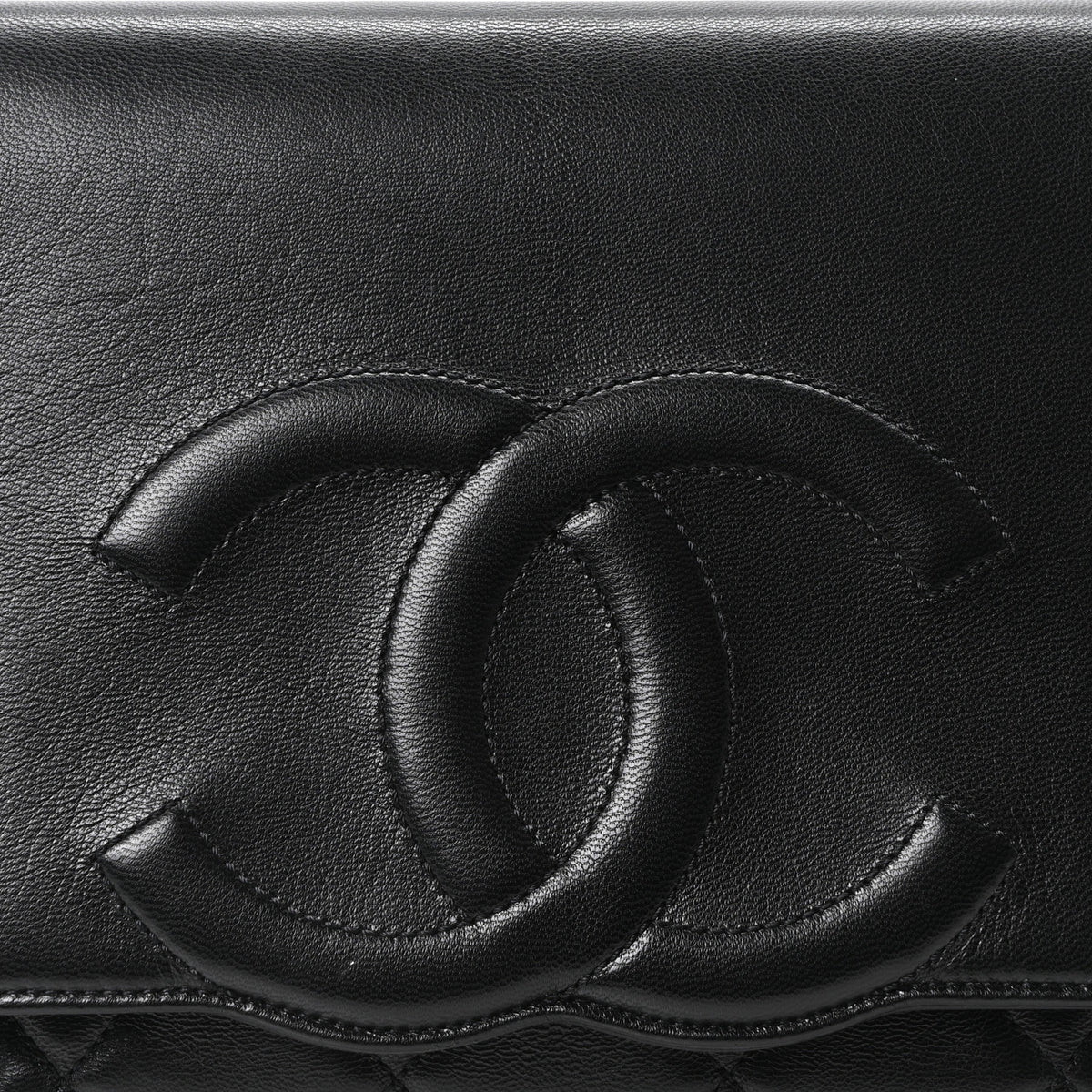 Chanel Goatskin Quilted Timeless CC Clutch Black 8 of 10