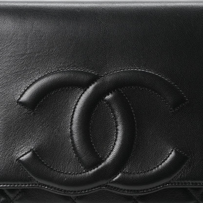 Chanel Goatskin Quilted Timeless CC Clutch Black 8 of 10