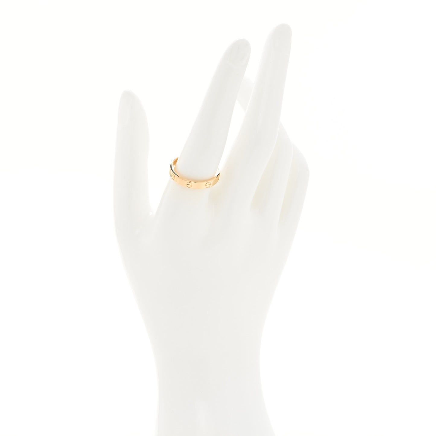 18K Yellow Gold 3.5mm LOVE Wedding Band Ring 62 10