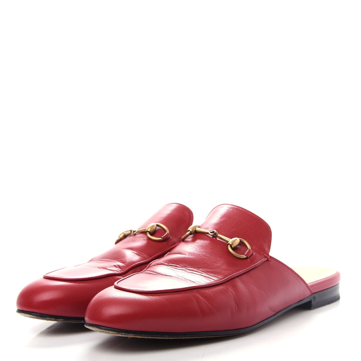 Gucci Malaga Kid Womens Princetown Slippers 40 Hibiscus Red 3 of 11