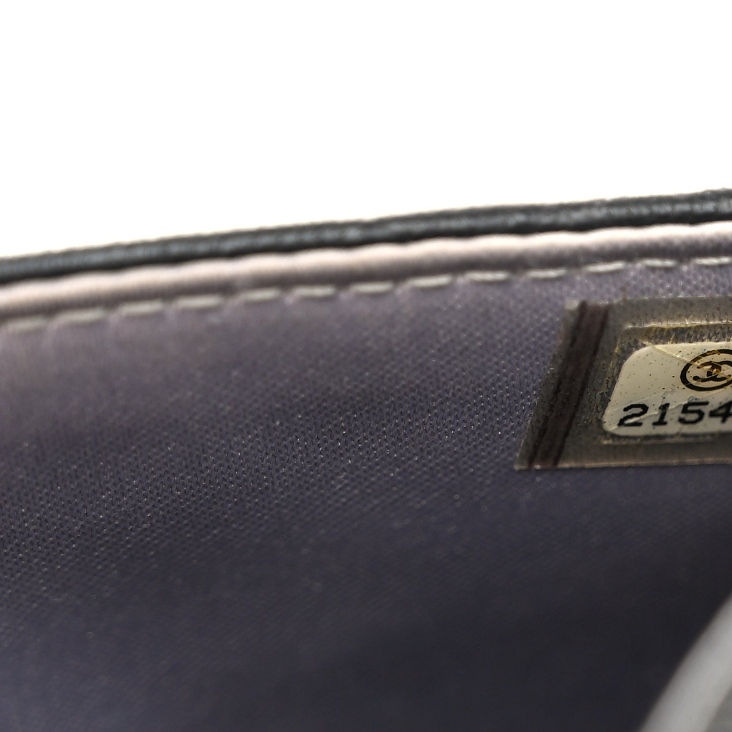 Lambskin Camellia Embossed Wallet On Chain WOC Black