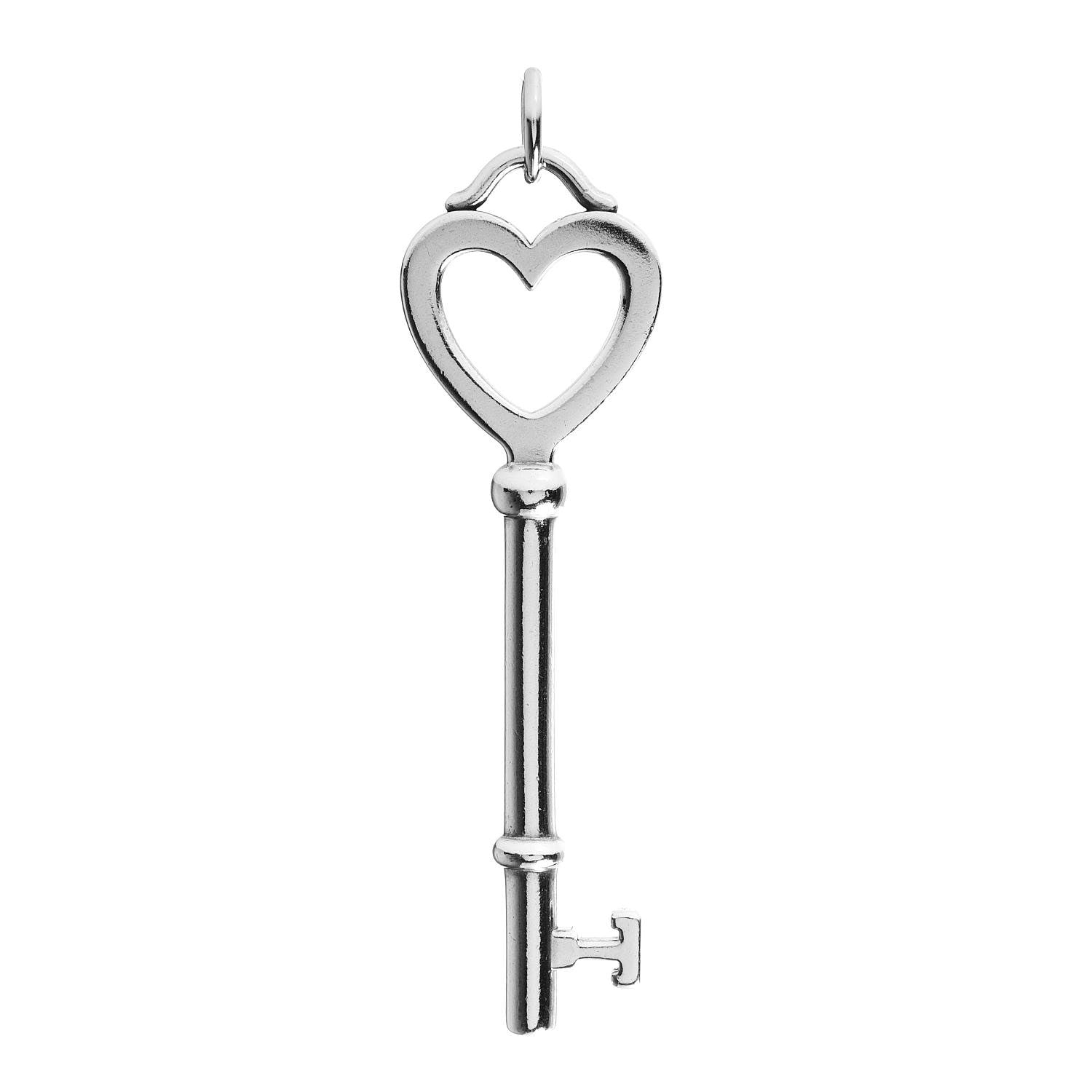 Tiffany Sterling Silver Large Key Pendant 1 of 4