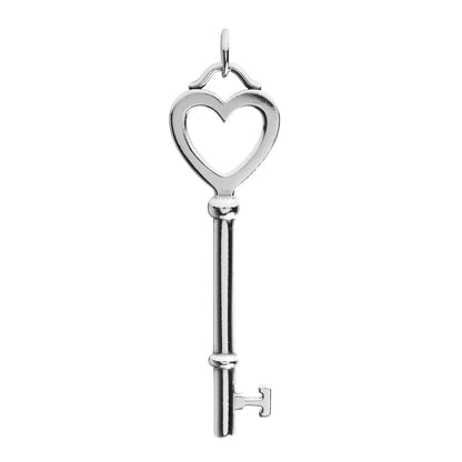 Tiffany Sterling Silver Large Key Pendant 1 of 4