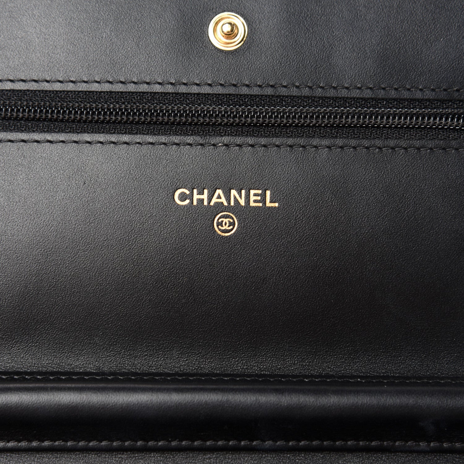 Chanel Aged Calfskin Lucky Charms Casino 2.55 Reissue Wallet on Chain WOC Black 6 of 11