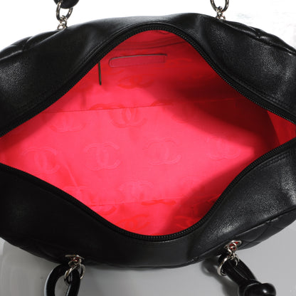 Chanel Calfskin Quilted Large Cambon Bowler Black White 9 of 9