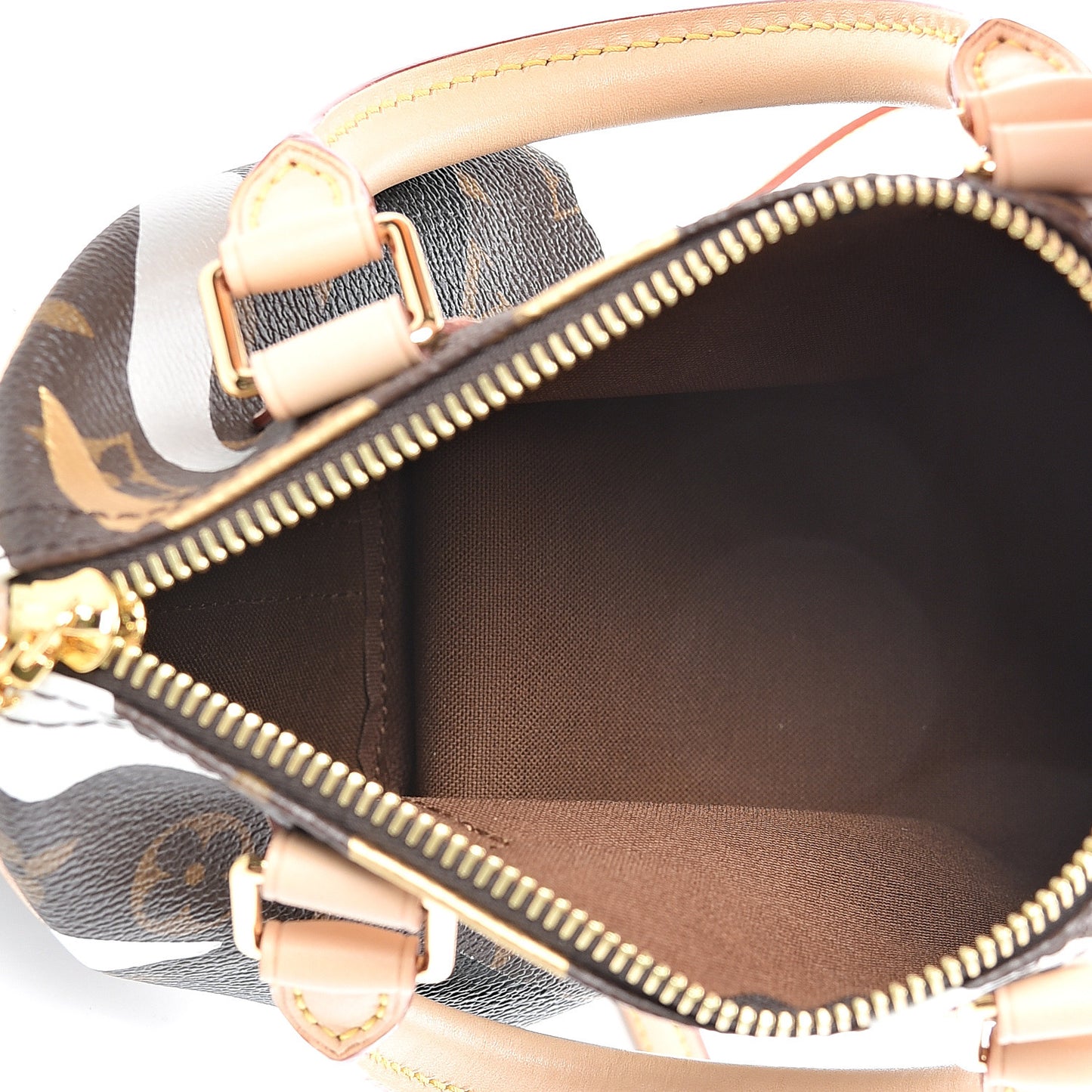 X LOL Monogram Speedy BB Gold Silver